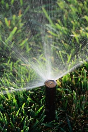 Lawn sprinkler service by MSF Landscapes Inc..